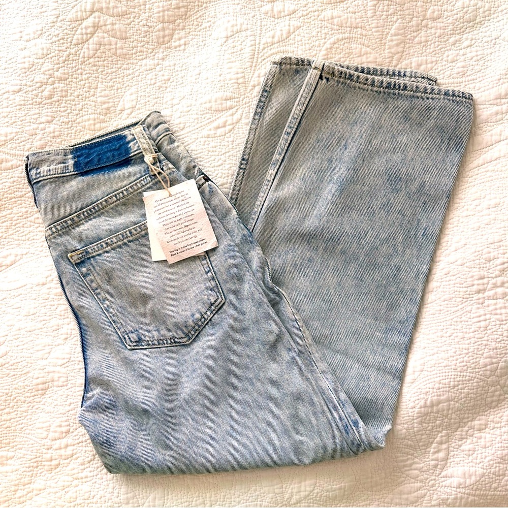ética Tyler vintage straight crop jean in pebble beach